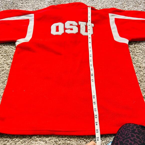 Vintage Y2K Ohio State Buckeyes Nike Quarter Zip Fleece Pullover Sweatshirt L - Picture 3 of 4